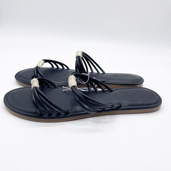 Universal Thread Women's Aura Two Band Slide Sandals Black Size 9 - Picture 4 of 6